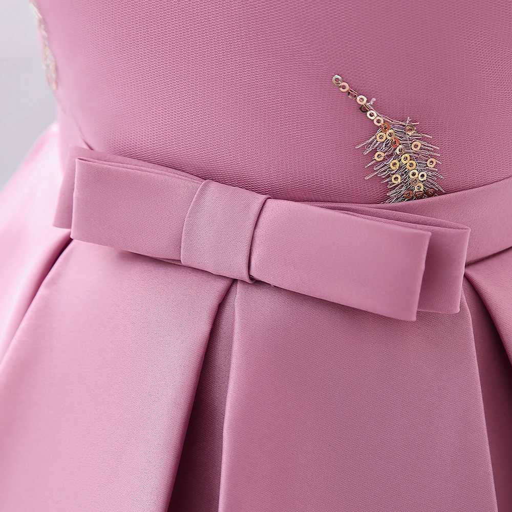 Toddler Baby Girl Birthday Princess Dresses Newborn Wedding Party Dress For Girls Infant Embroidery Bow Summer Clothes 12M 5Y X250203