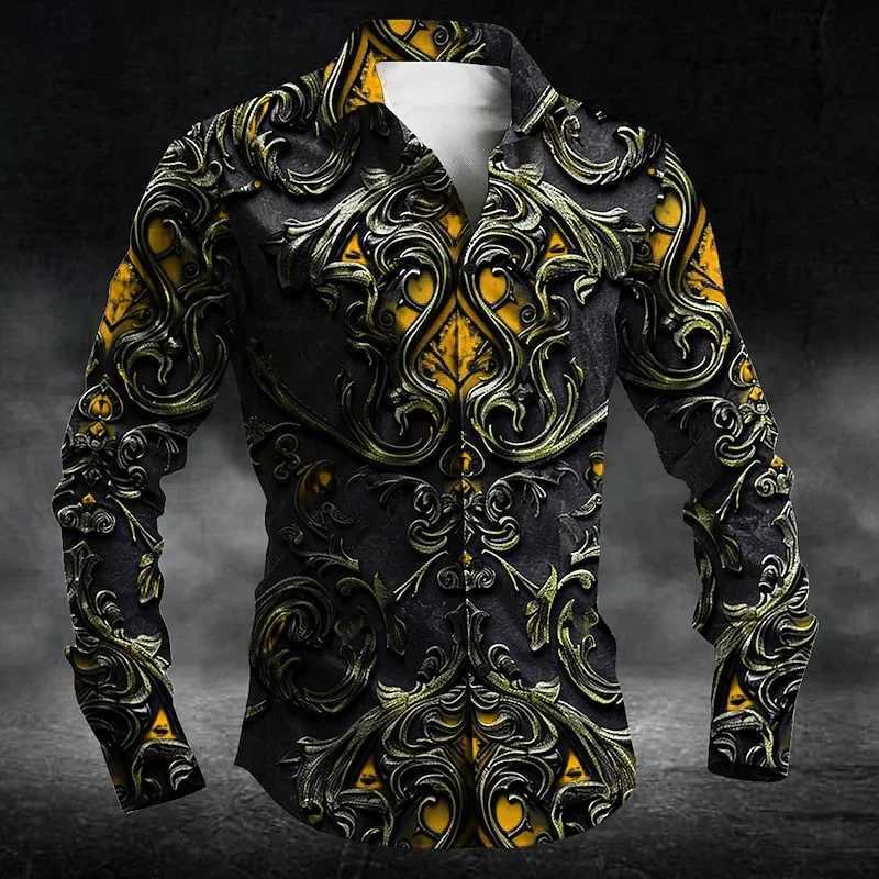 Mens casual outdoor street T-shirt long sleeve 3D shirt soft and comfortable new three-dimensional fashion plus size US sizeXJ250121