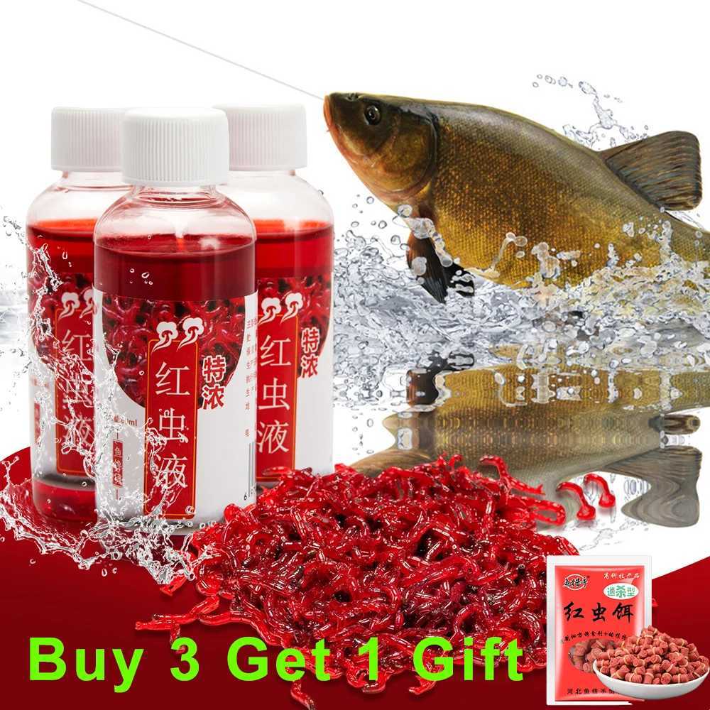 Liquid Blood Worm Scent Fish Attractant Concentrated Red Worm Liquid Fish Bait Additive Perch Catfish Fishing AccessoriesXJ250122