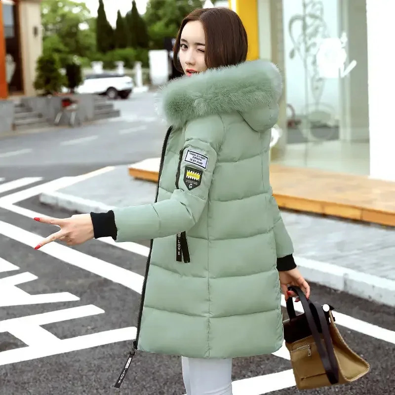 Duck Down Womens Jacket Parka Long Padding Female Coats Overcoat Thick Quilted Padded Pink Korean Reviews Many Clothes Elegant 250108