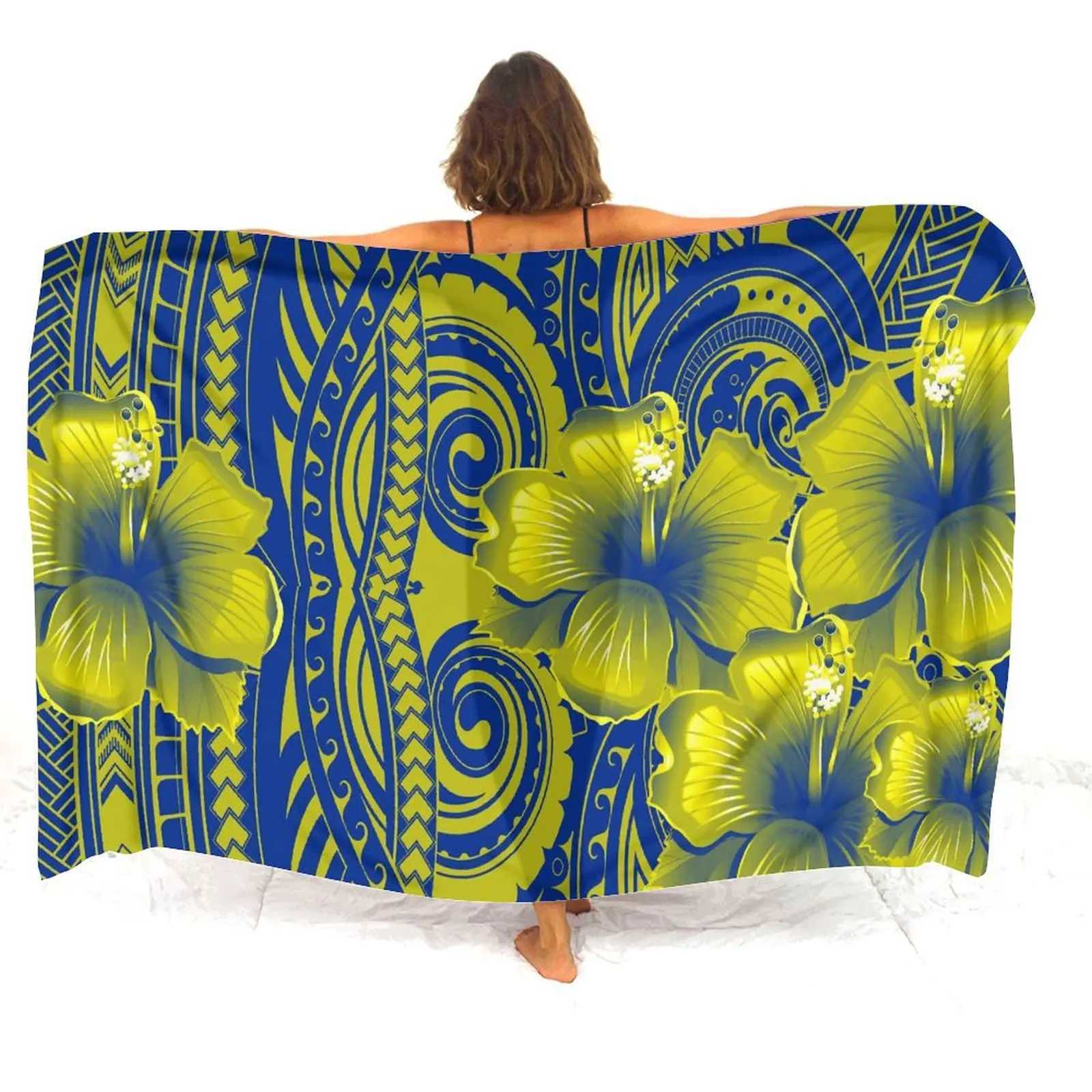 Summer Womens Sarong Customized Polynesian Printed Pacific Island Womens Shl Coat Party Soft and Comfortable Sarong 2024 New W250120