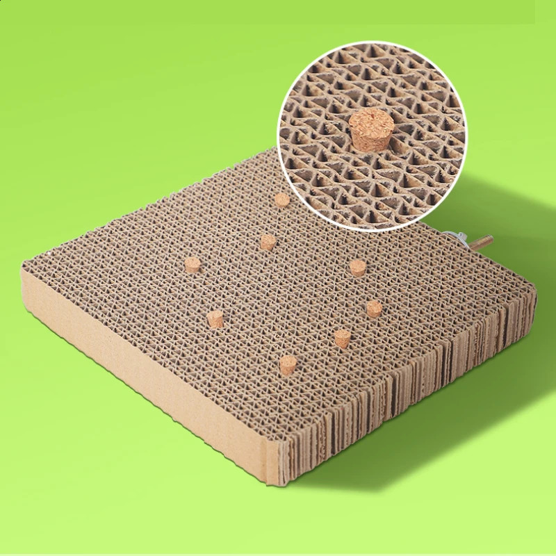 Bird Perch Stand Platform with Cardboard cork toy Parrot Chewing Toys Small Birds Paw Grinding Perch Bird Cage Accessory S/L 250121