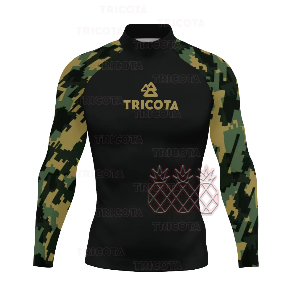 Rash Guard Swimwear Men's Long Sleeve UV Protection Diving Wear Summer Water Sports Swimming Rashguard Surfing T-Shirts