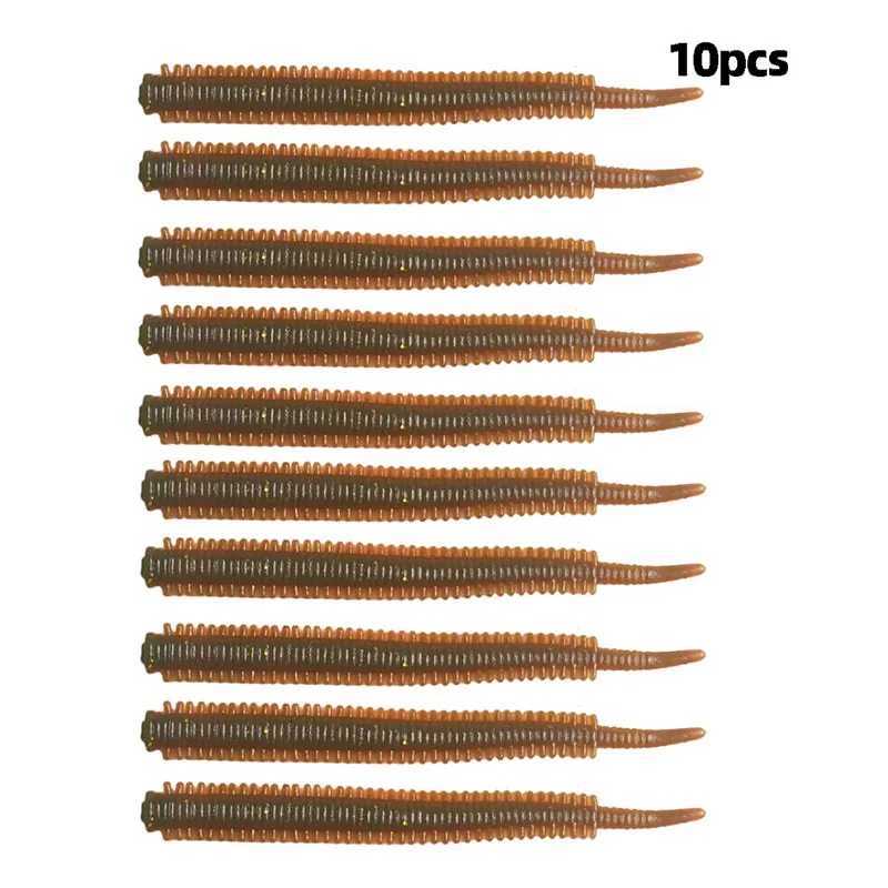 10 bags of road runner lures bionic sea sandworms soft bait to simulate the real lures fishing lures multi-color not easily brokXJ250122