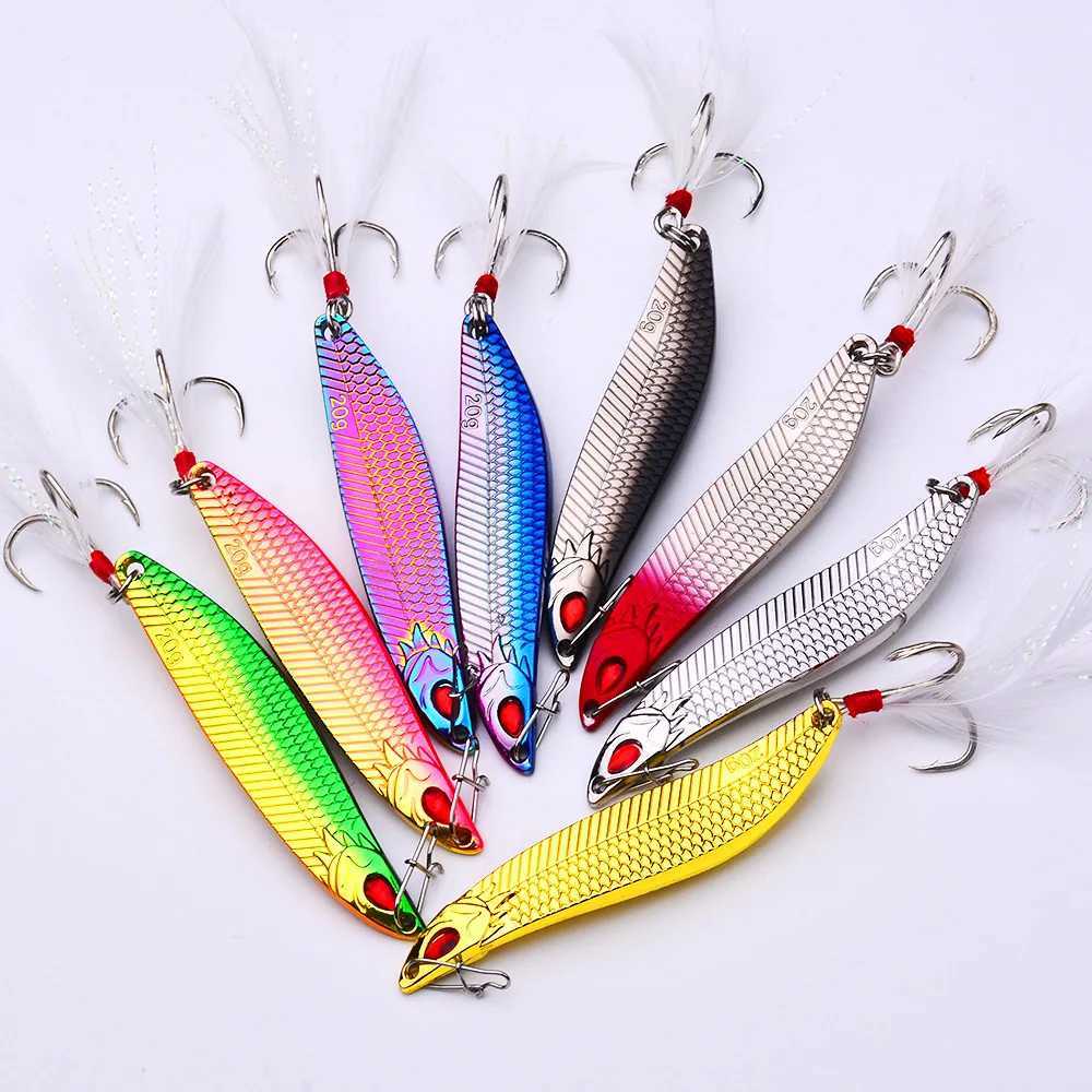 1PC Spoon 7g 10g 15g 20g S-shaped Spinner Lure VIB Metal Lure Bait Jig Sequin Fishing Wobbler Trolling Hard Baits Fishing TackleXJ250122