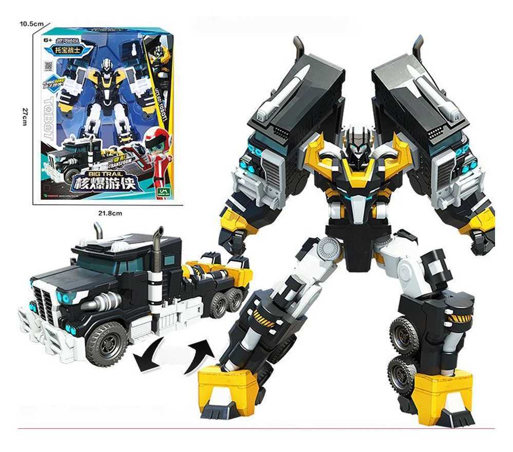 2023 tobots Brother Rhino Explosive Bomb Atomic Tank Man Beast Hero Roaring Whirlwind Transform Distortion Toy Kids Robot Gifts X250203