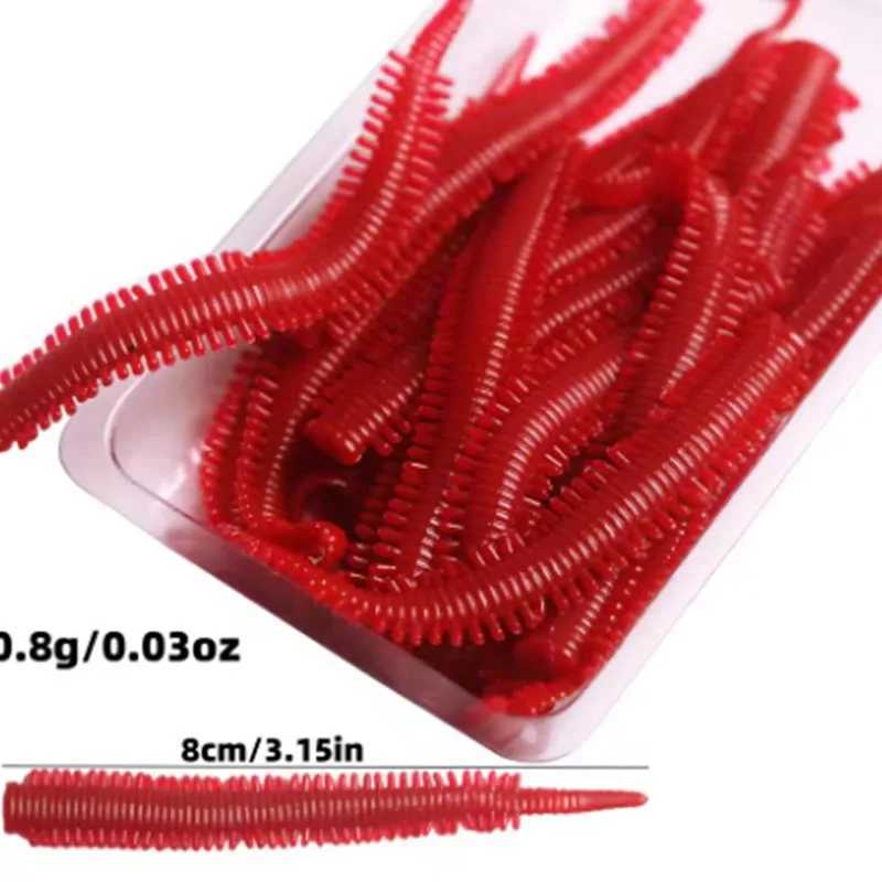 10 bags of road runner lures bionic sea sandworms soft bait to simulate the real lures fishing lures multi-color not easily brokXJ250122
