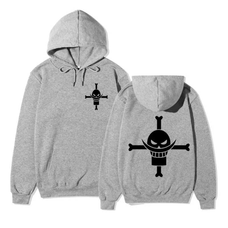 One piece white beard Hoodie animation printed coat anime autumn and Winter Fleece mens womensXJ2500118
