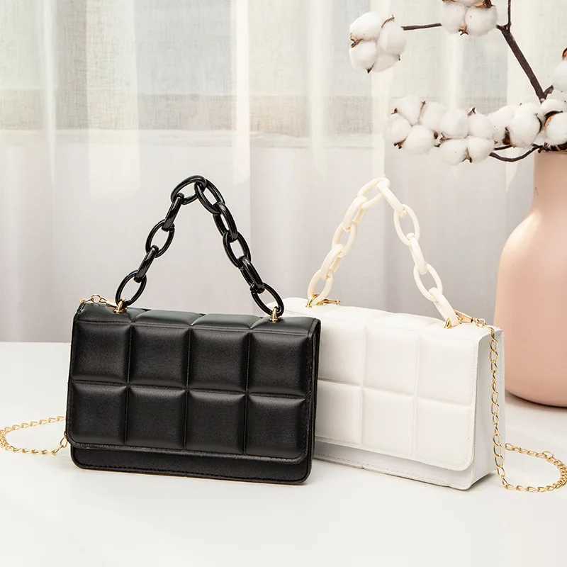 2024 Fi Chain Womens Bag Popular Rhombus Shoulder Bag Luxury PU Leather Messenger Bag New Trend Handbags for WomenXJ250121