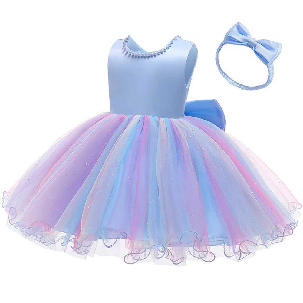 First year birthday dress summer newborn baby girl dress baby lace dot princess dress baby wedding party dress 6 9 12 months X250203