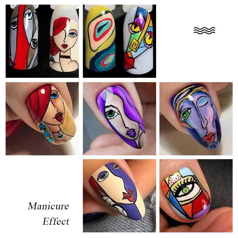 1set Nail Decals Water Transfer Stickers Sexy Lips Tongue Makeup Girls Sliders Decoration Manicure Wraps Tattoo BESTZ756-765-1XJ250120
