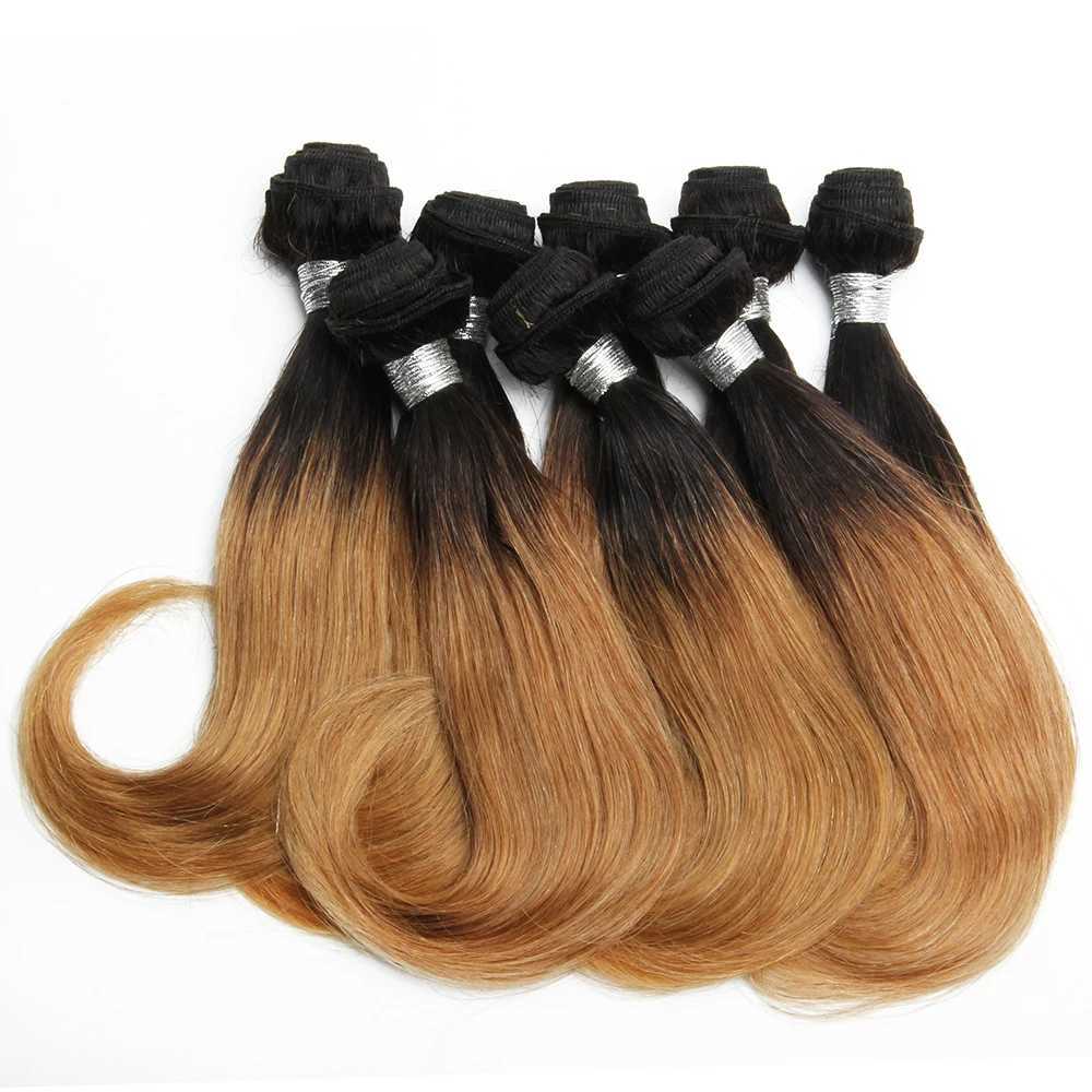 Brazilian Curly Hair Bundles for Women Ombre Curly Human Hair Bundles 8 Bundles Bob Hair Extensions Colored Human Hair ProductsXJ250120