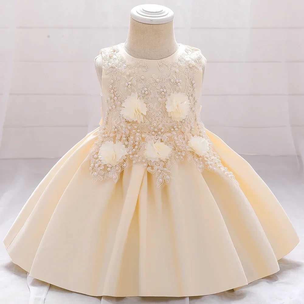 Baby Girls Princess Dress Toddler Christening Gown Kids Christmas Party Costume Infant 1st Year Birthday Baptism Dresses Clothes X250203