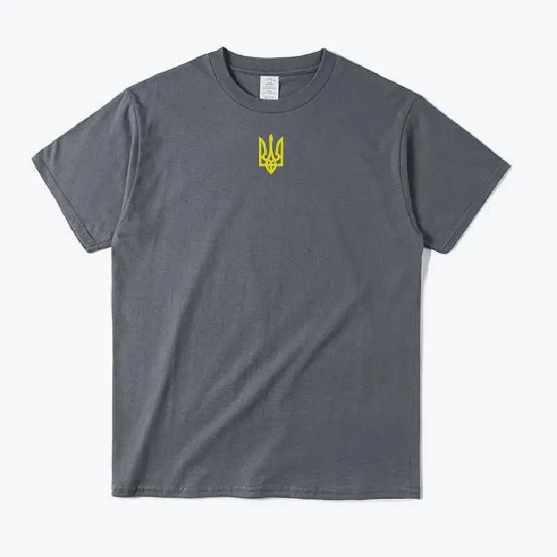 Unisex Im Ukrainian Shirt Ukraine Trident T-shirt Womens Ukrainian Patriotic Shirts Front and Back Print Tshirt Casual Tops X250203