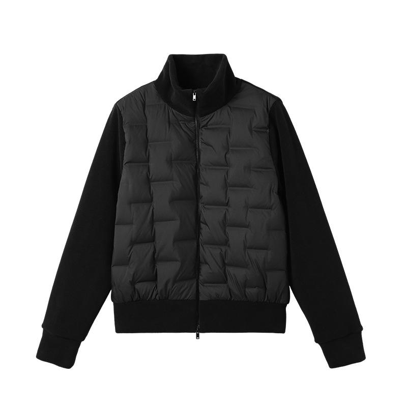 New autumn and winter fleece zipper cardigan women's new solid color warm down jacket Korean duck down versatile top jacket