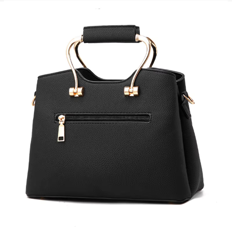 Handle For Women PU Leather Pendant Crossbody Bag Large Capacity Messenger Handbag Middle-Aged Mommy Bags Tote Purse