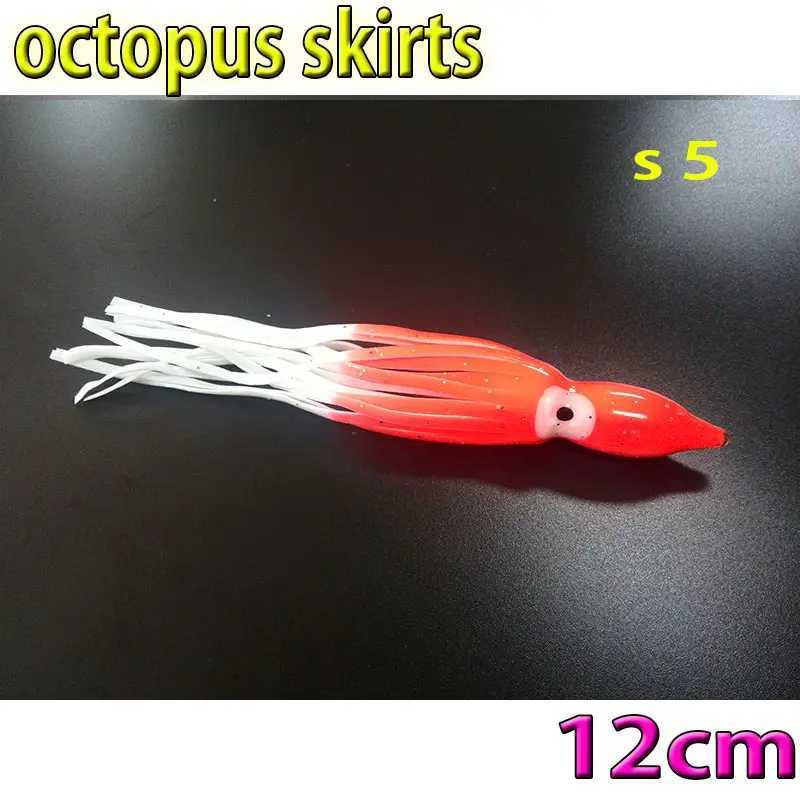 more color choose fishing octopus skirts size 12CM 26kinds color choose 10pcs/lot soft baitXJ250122