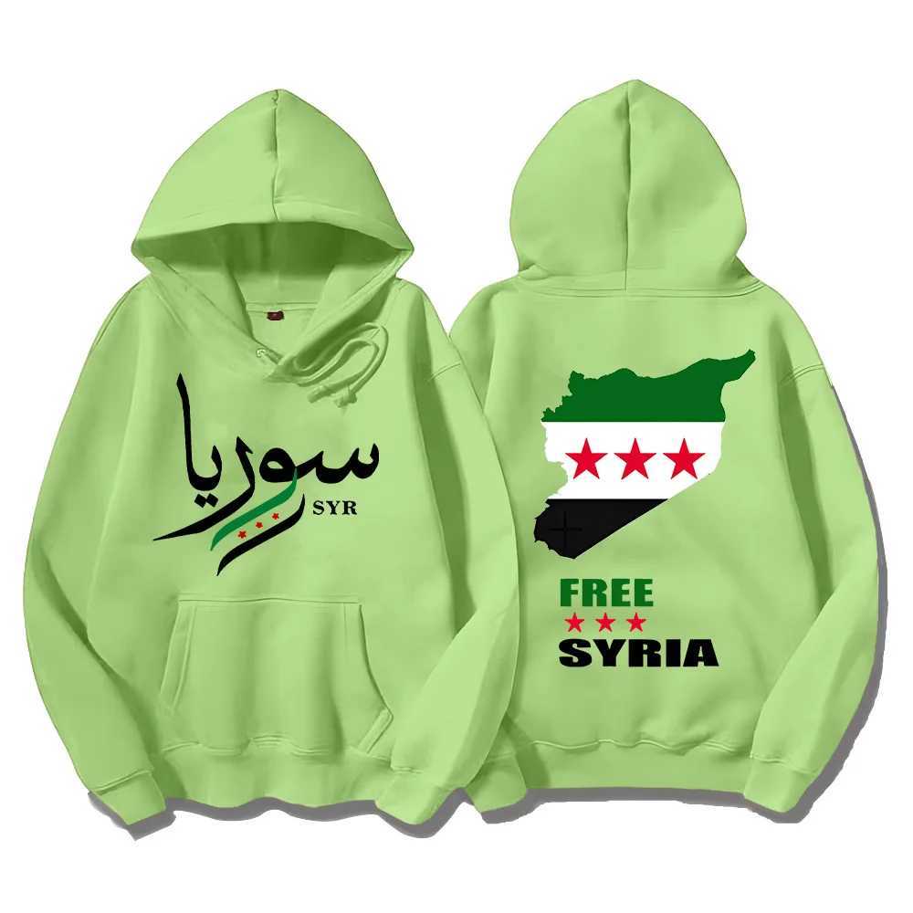 Syrian Freedom Hoodies Damascus Syria Pullovers Unique Syria Map Sweatshirts Anti-War Unisex Clothing Peaceful Protest SudaderasXJ2500118