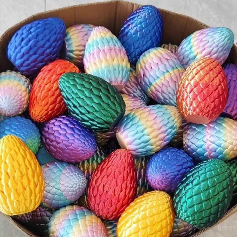 Eggshell Decoration 3D Technology Hot Selling Printing Dragon Egg Wholesale Easter Eggs Gift Free shipping