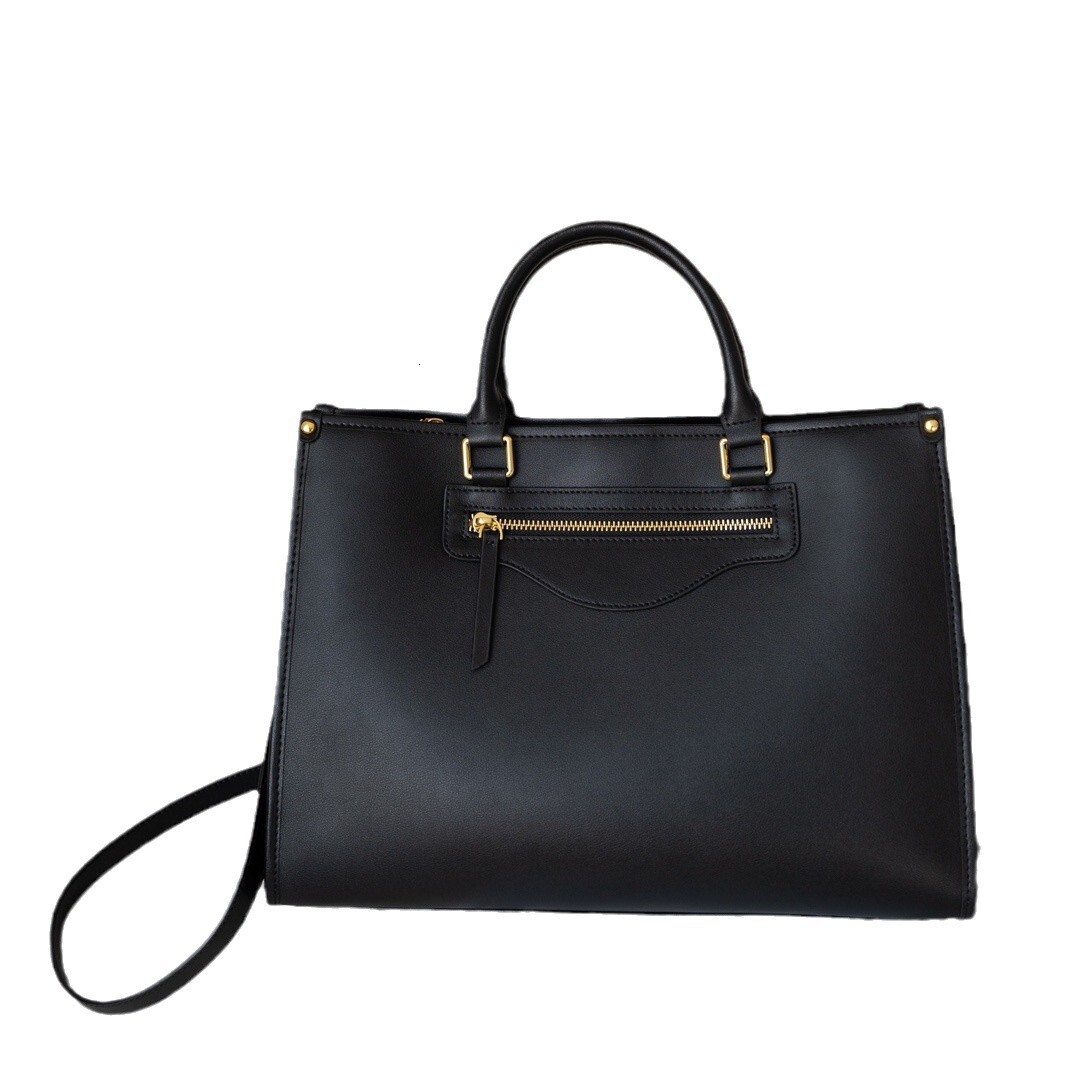 Genuine leather women's 2024 autumn/winter new item large capacity daily versatile high-end commuting single shoulder crossbody tote bag