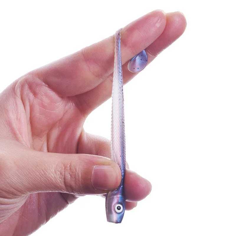 10 Pcs Jigging Wobblers Soft Baits 6.5cm 2g 3D Eyes Aritificial Silicone Bait Fishing Lure T Tail Bass Pike Pesca Fishing TackleXJ250122