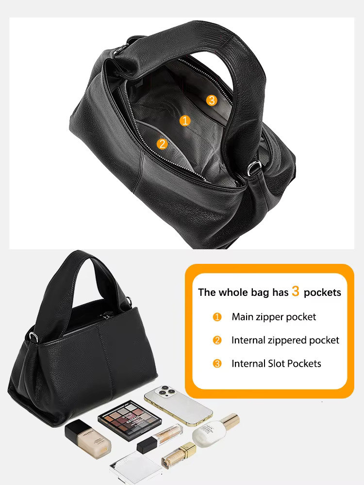 Zency New Women's Classic Brand Designer Leather Handbag Crossbody Top-handle Bag Elegant Ladies Shoulder Purse Bolso