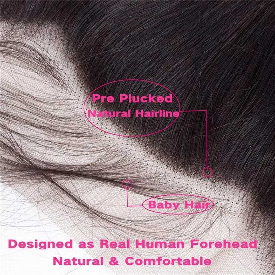 3 4 PCS 28 32 Inch Bundles With 13X4 Lace Frontal Body Wave Human Hair Bundles Raw Straight Deep Wave Hair Weaving Bundle DealsXJ250120