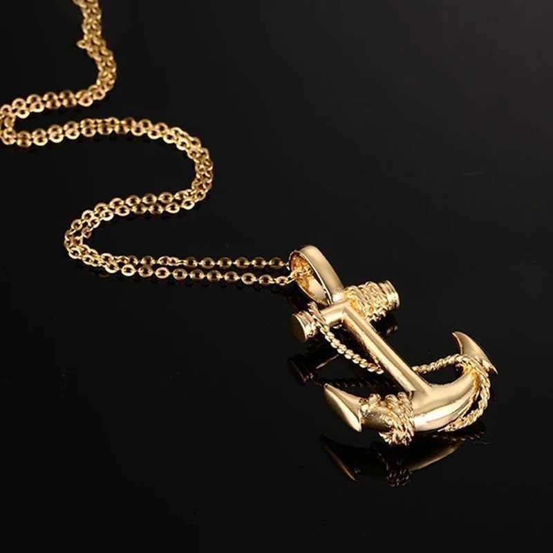 Vintage Boat Sea Anchor Sailor Man Men Necklaces Chain Pendants Punk Rock Hip Hop Unique for Male Boy Fashion Jewelry GiftXJ250121