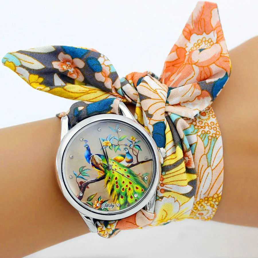 Shsby New Ladies Cloth Wristwatch Fashion Wen Dress Watch High Quality Silver Quartz Watch Sweet Girls Watch Fabric Clock X250203