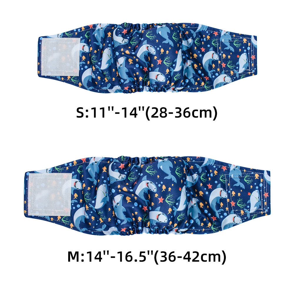 3PC Washable Belly Band for Male Dogs High Absorbing Male Dog Diapers & Extender Reusable Male Puppy Wraps for Medium