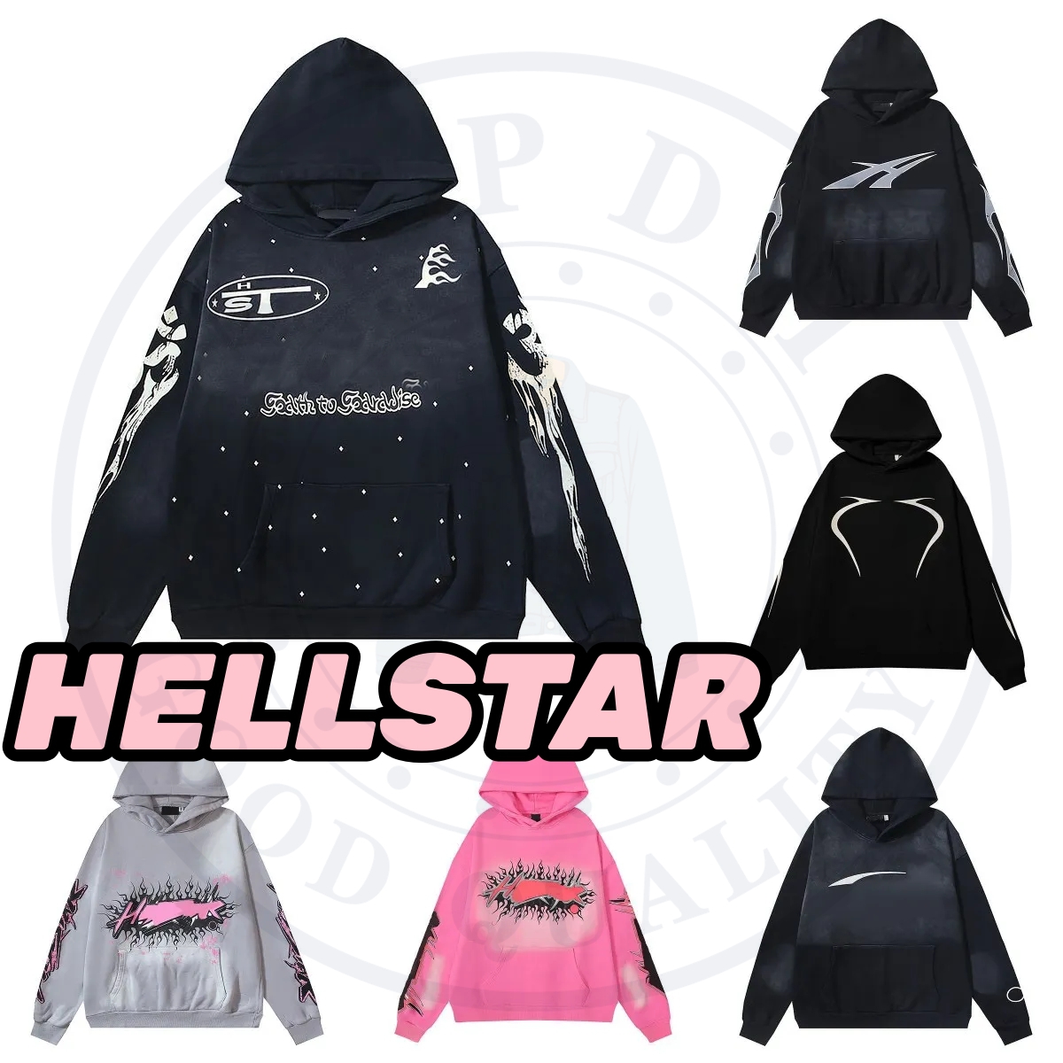 designers hoodies Designer Luxury Brand Hoodie Men Women Y2K Rapper Hip Hop Summer Classic Vintage Graphic Long Sleeve Sweater Heavy Cotton