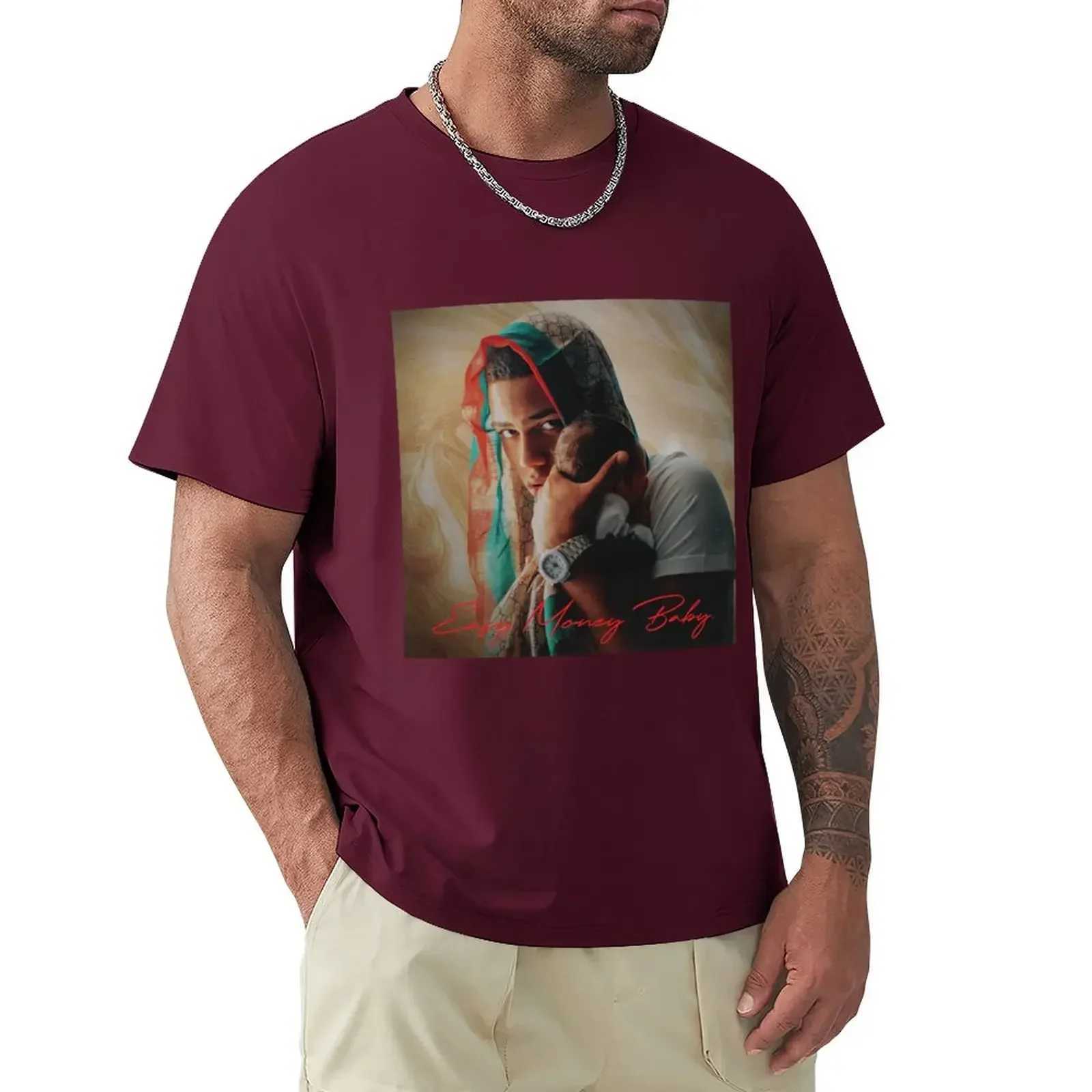 Myke Towers Easy Money Baby T-Shirt heavyweight oversized mens t shirt heavyweight Round Collar Outfits funny Summer fashionman X250203