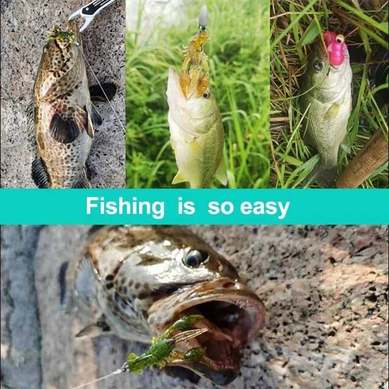 5/10pcs Soft Fish Lures Artificial Shrimp Baits Fishing Tackle Lobster Crayfish Worm Eel Needfish Swimbaits Jig Fishing ToolsXJ250122
