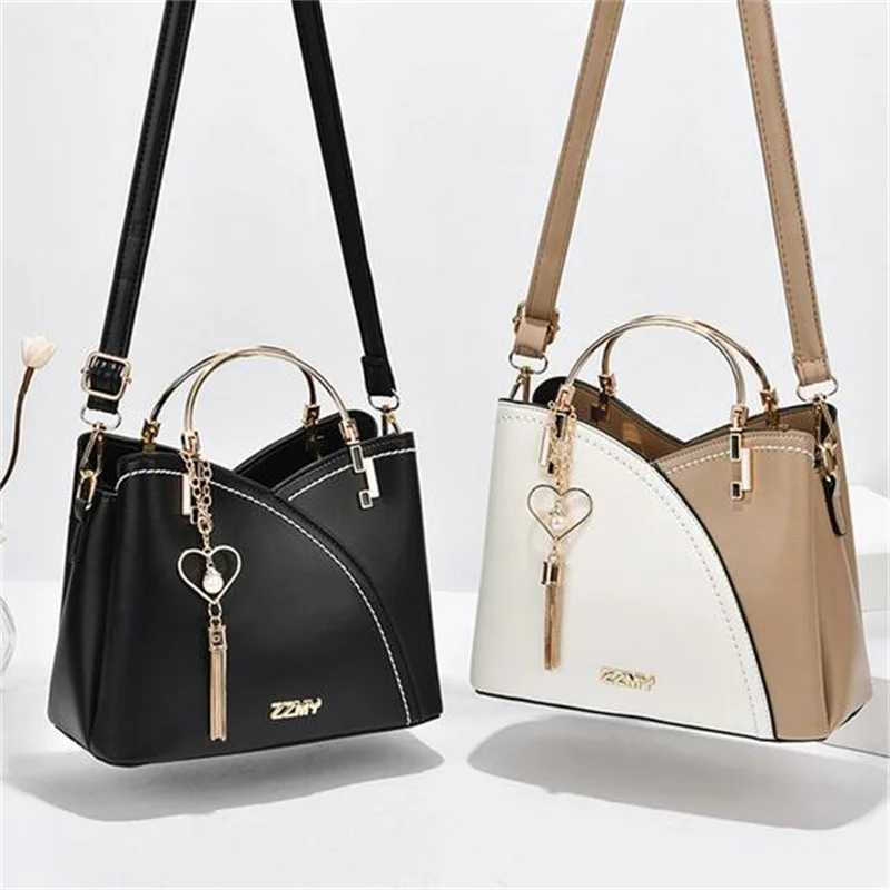 2024 Handbags For Women New Trend Highend Sense of All Mah Color Large Capacity e-shoulder Messenger PU Leather HandbagXJ250121
