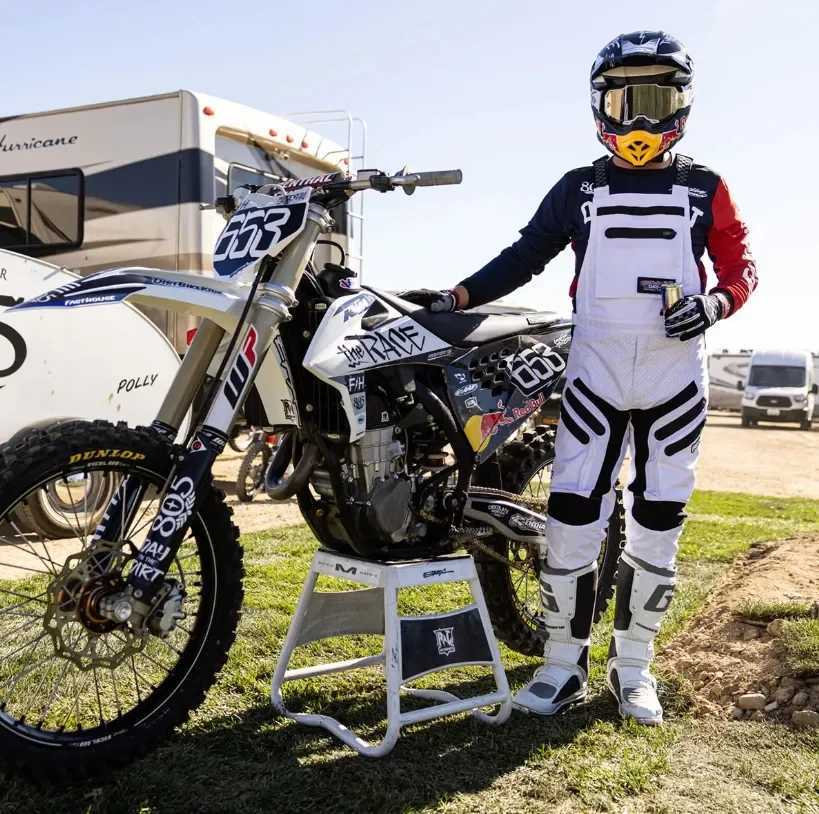 Motorcycle racing bib pants mens motorcycle off-road equipment MX off-road bicycle racing suspension Overalls Romper off-road bicycle set pantsW250121