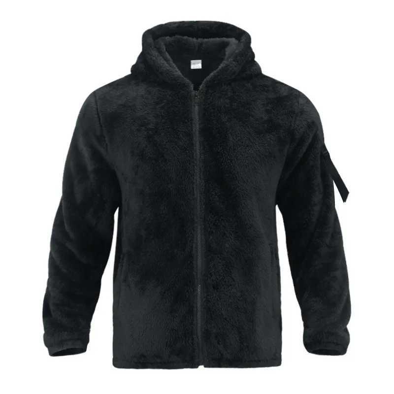 Men Fleece Hoodie Coats Autumn Winter Male Warm Hoody Zip Up Loose Sweatshirt Coats Outwear FYY-90094XJ2500118