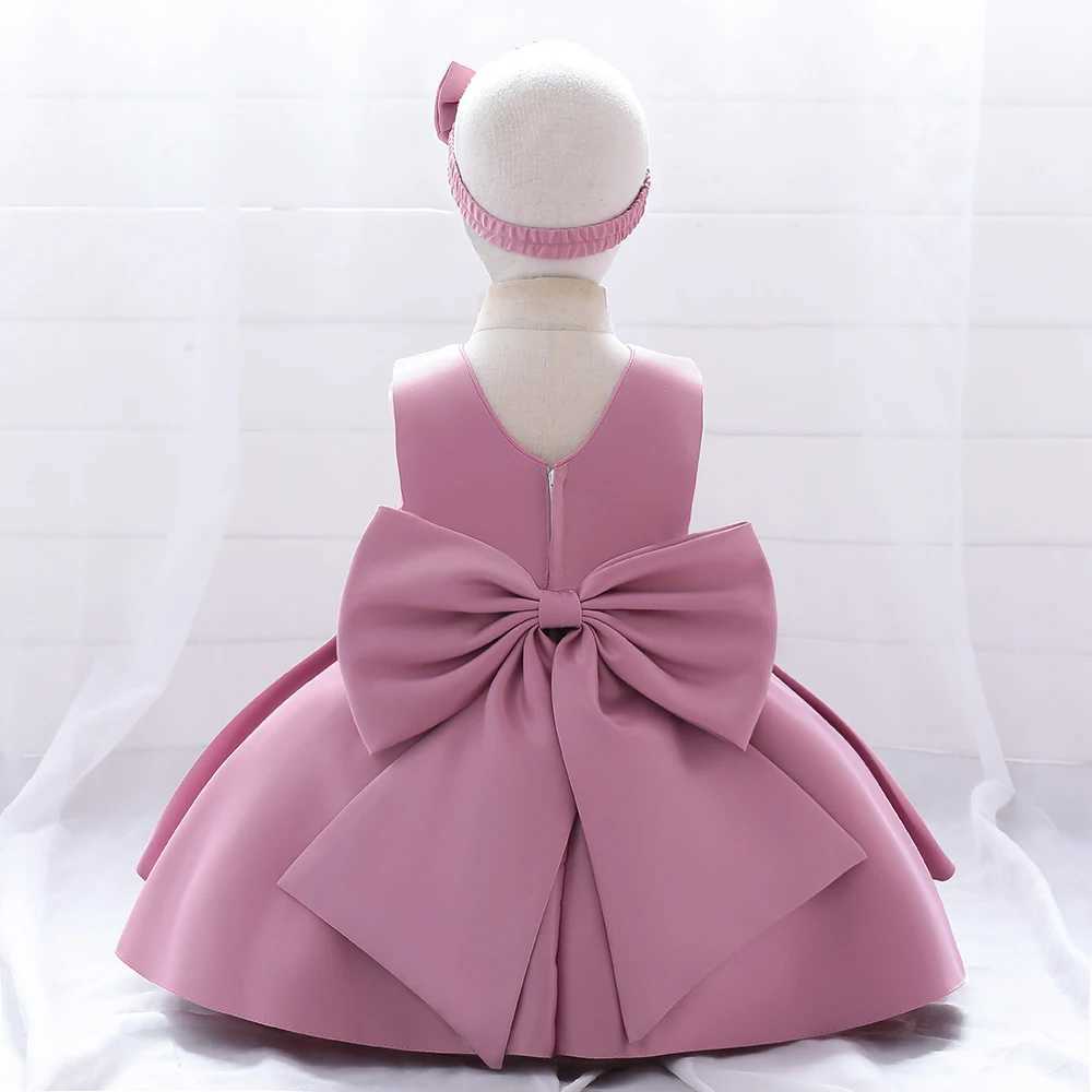 Toddler Baby Girl Birthday Princess Dresses Newborn Wedding Party Dress For Girls Infant Embroidery Bow Summer Clothes 12M 5Y X250203