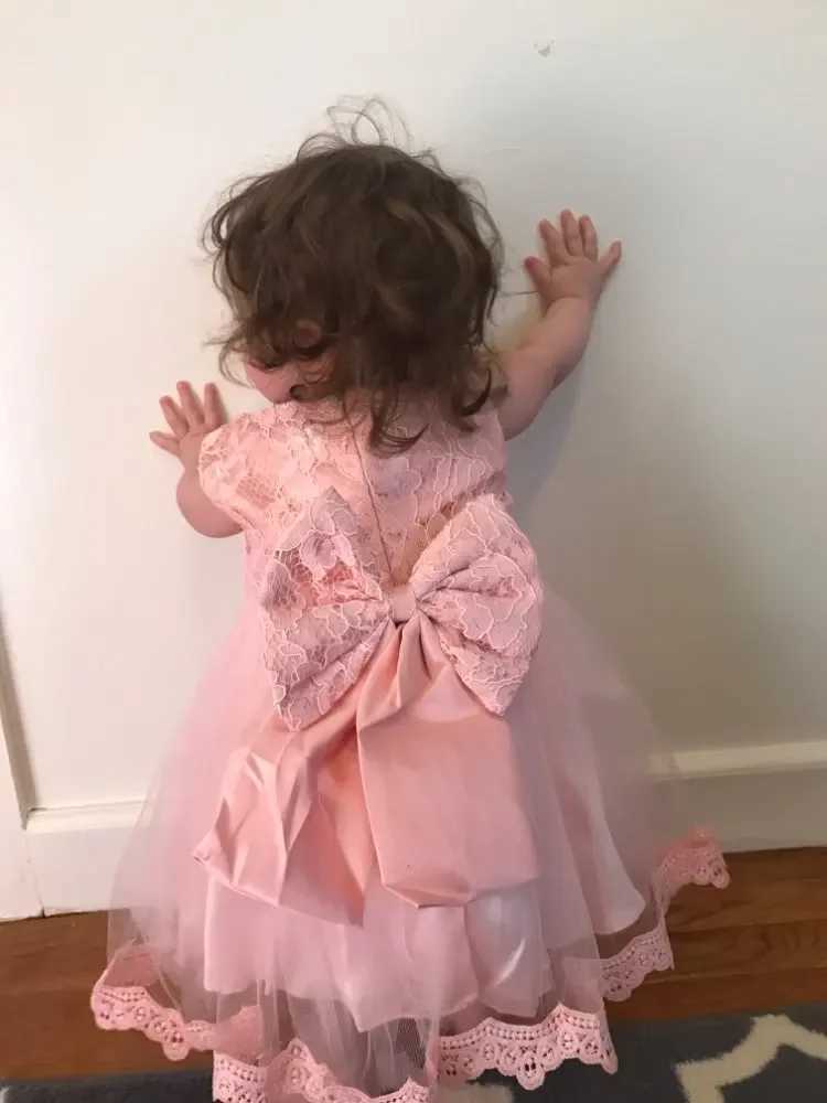 Baby Girl 1st Birthday Dress Baptism Gown - Christening Clothes for Infants X250203
