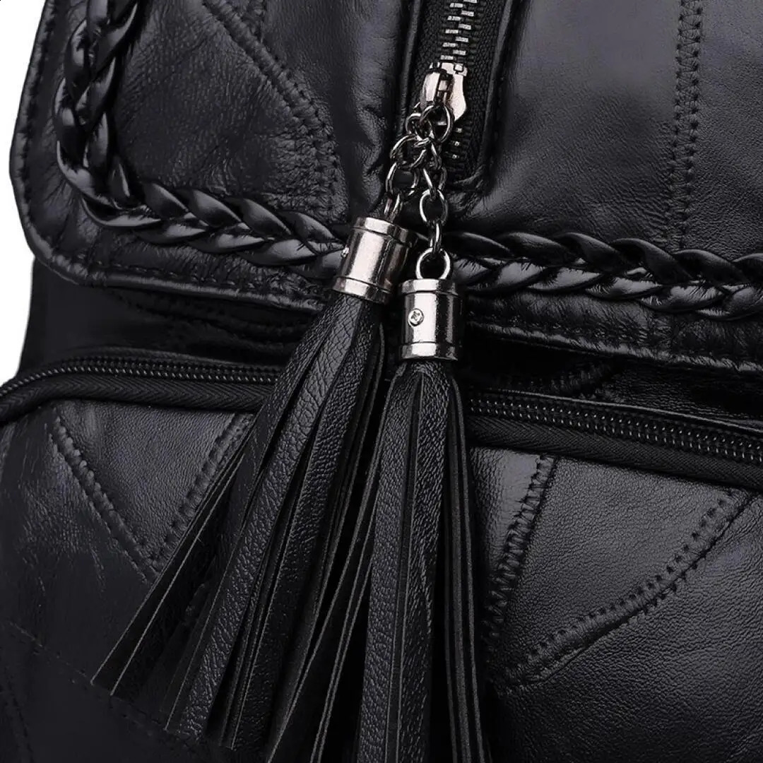 Fashion Leisure Womens Simple Backpack Travel Soft PU Leather Handbag Shoulder Bags for Women 250122