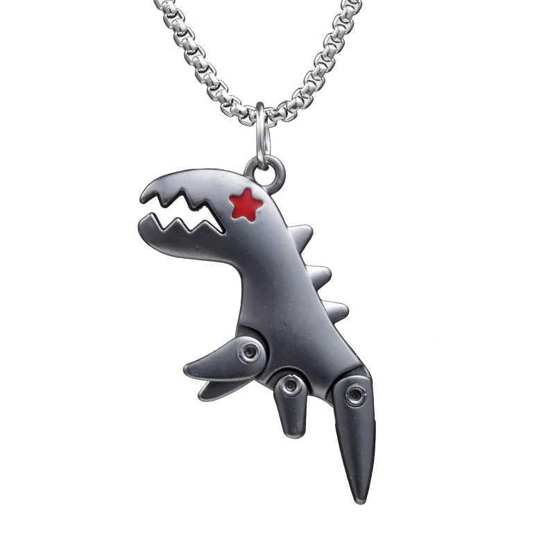 Jesus Cross Necklace Robot Dinosaur Pendant Fashion Charm Whale Screw man Motorcycle Bear Sweater Chain Jewelry For Men GiftsXJ250121