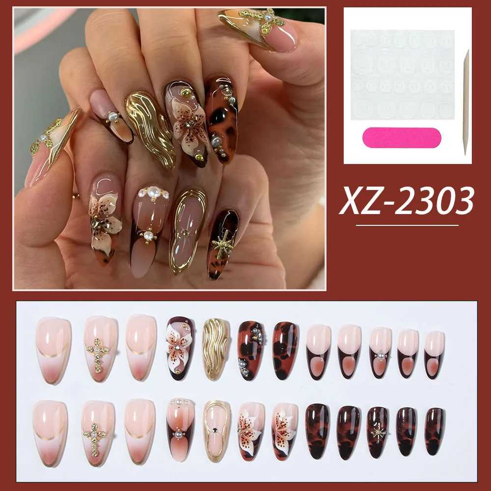 24 rectangular nail tips. 3D peony embossing alleviates water wave mode. Pink French full coverage nail tipsW250120