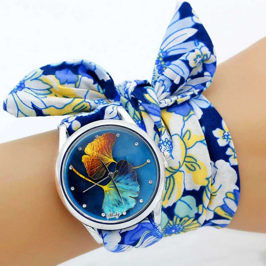Shsby New Ladies Cloth Wristwatch Fashion Wen Dress Watch High Quality Silver Quartz Watch Sweet Girls Watch Fabric Clock X250203