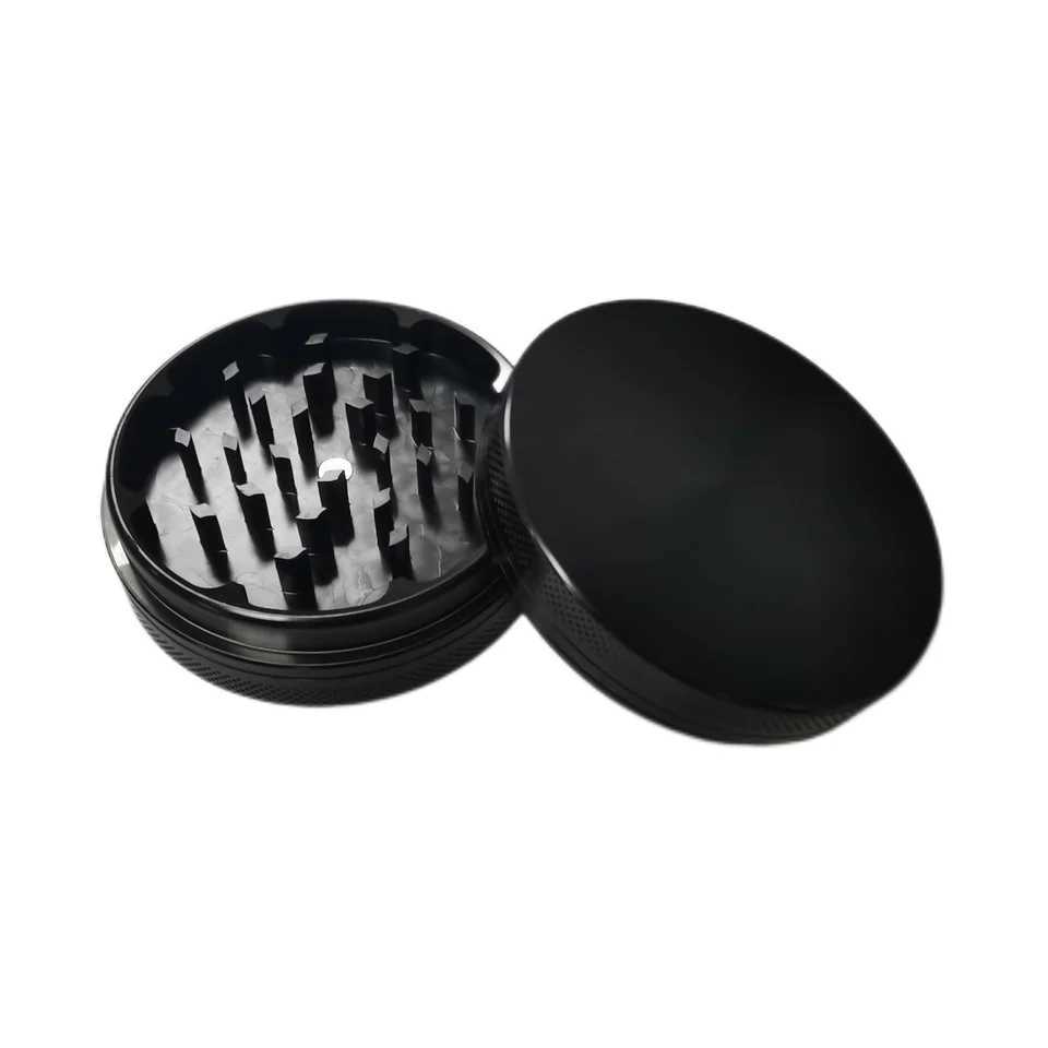 63mm 2 Layers Portable Aluminum Dry Herb Grinder Spice Grinder Smoke Cigarette Accessories W250121