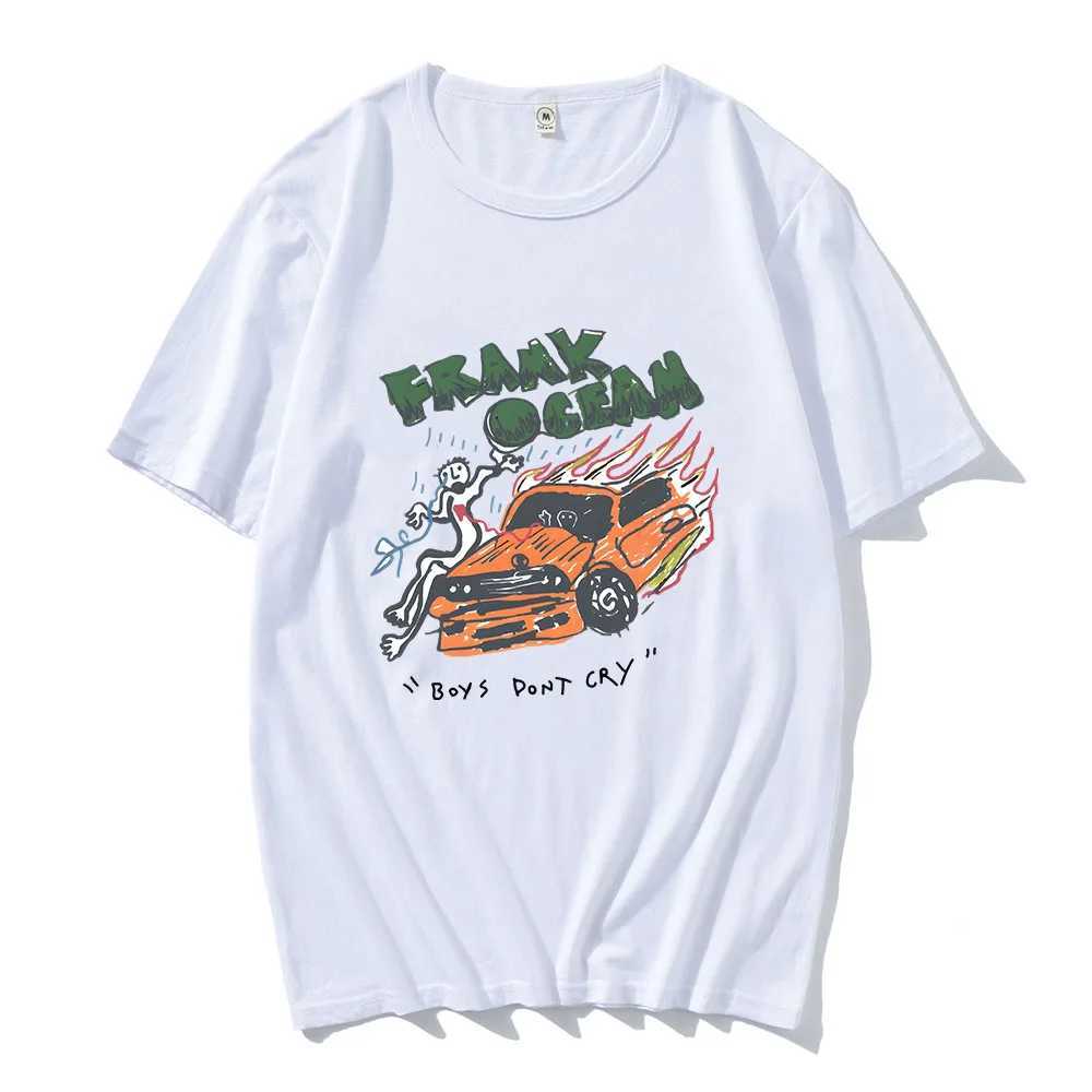 Frank O-ocean blonde R B music T-shirt mens cool and fashionable T-shirt 100% pure cotton T-shirt spring short sleeved comfortable T-shirt X250203