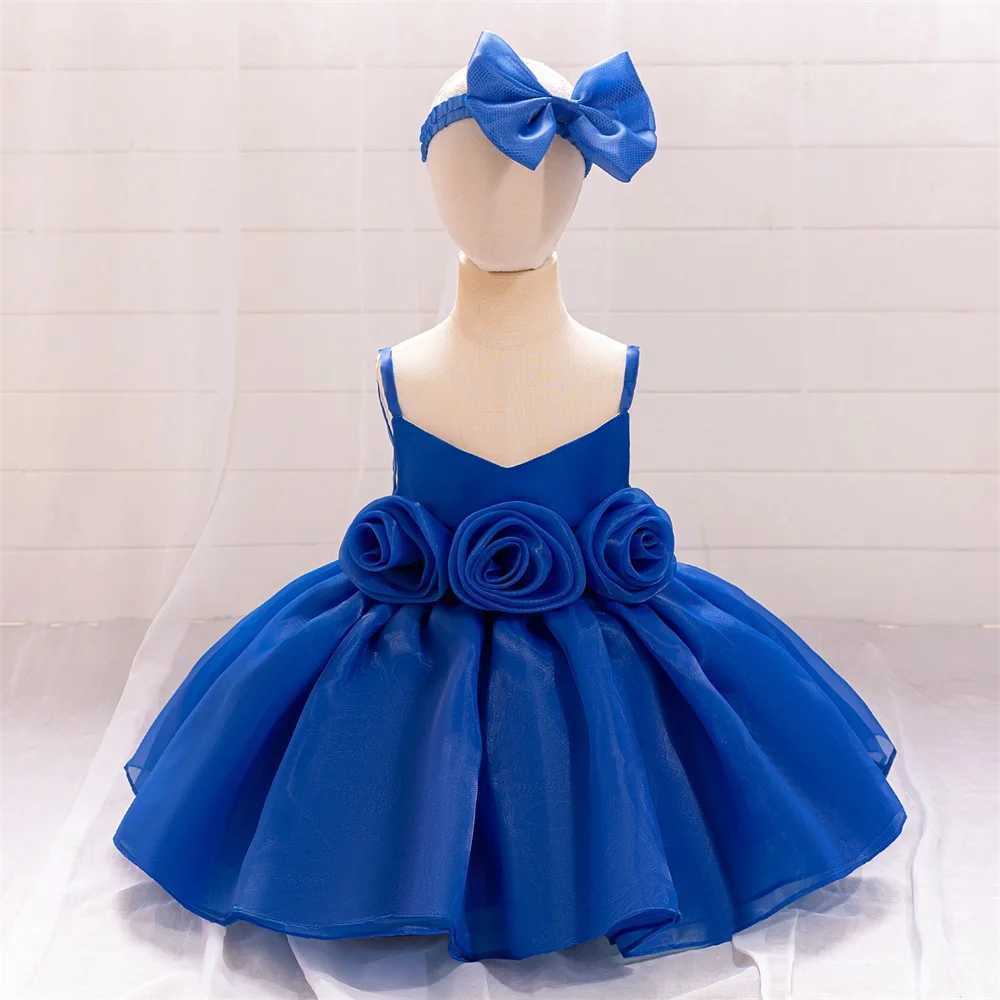 Christmas Baptism Party Dress for Girls Costume Toddler Bow 1st Birthday Flower Wedding Princess Dresses Bridesmaid Evening Gown X250203