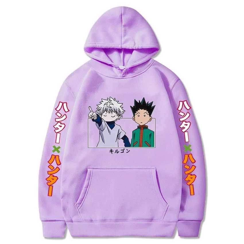 Hunter X Hunter Japan Anime Men Women Hoodies Harajuku Gon Killua Print Plus Size Sweatshirt Unisex Autumn Winter StreetwearXJ2500118