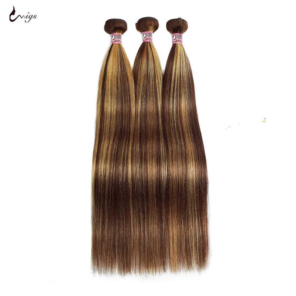 2x6 Clo With Bundles Highlight Yaki Straight 100% Human Hair Brazilian Hair Weave Bundles With 2x6 Kinky Straight CloXJ250120