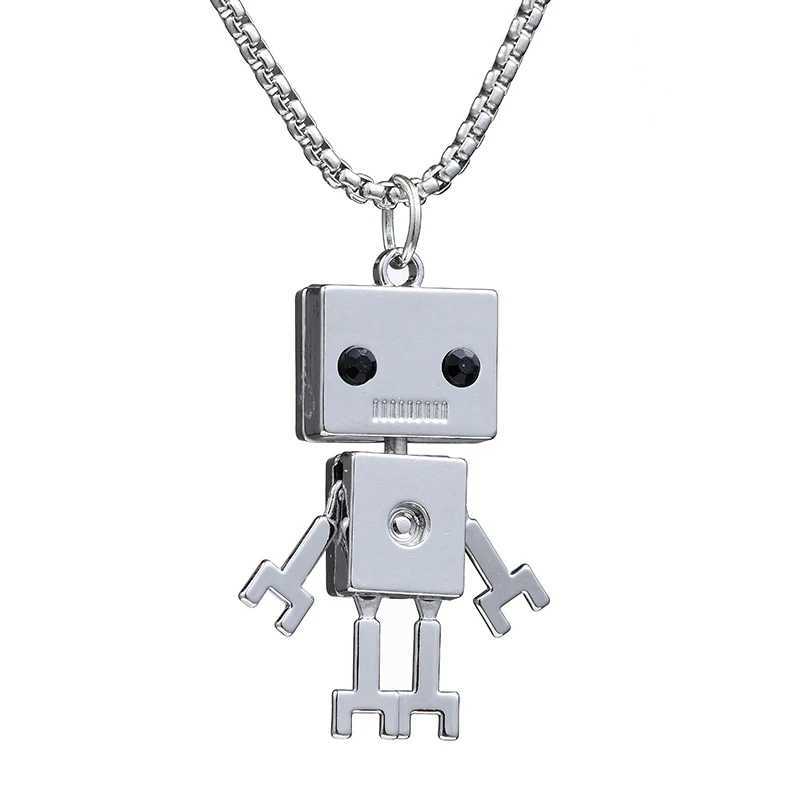 Jesus Cross Necklace Robot Dinosaur Pendant Fashion Charm Whale Screw man Motorcycle Bear Sweater Chain Jewelry For Men GiftsXJ250121