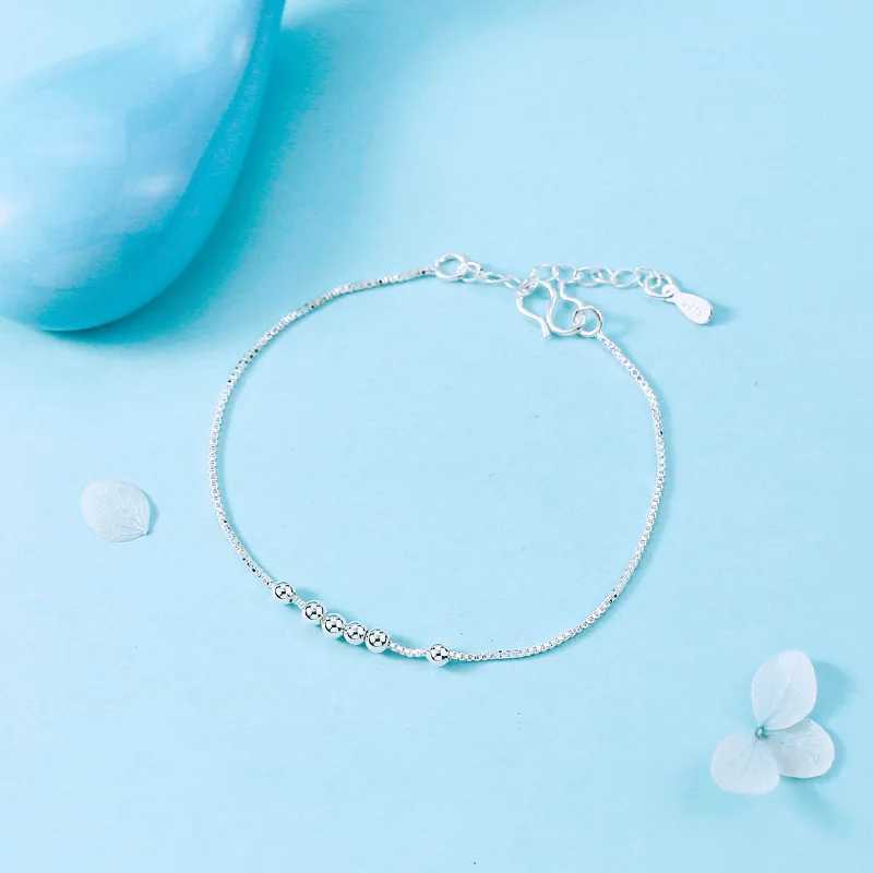 Thick Sterling Silver Color Anklets for Women Foot Leg Chain Link Eyes Bracelet Beach Fashion Accories Jewelry for FemaleXJ250121