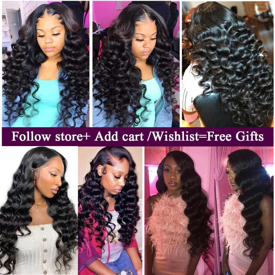 Brazilian Loose Wave Bundles With Clo Human Hair 3 Bundles With Lace Clo 4x4 Human Hair Weave Bundles Hair ExtensionsXJ250120